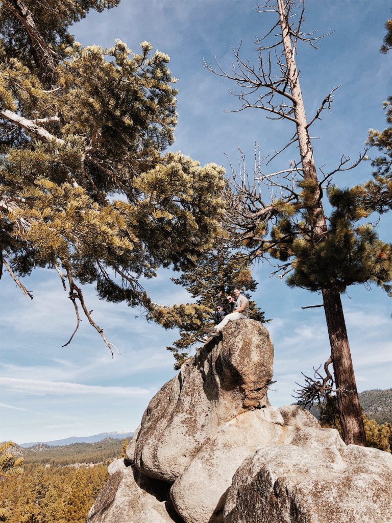 Giant rock on Van Sickle trail, Lake Tahoe, California