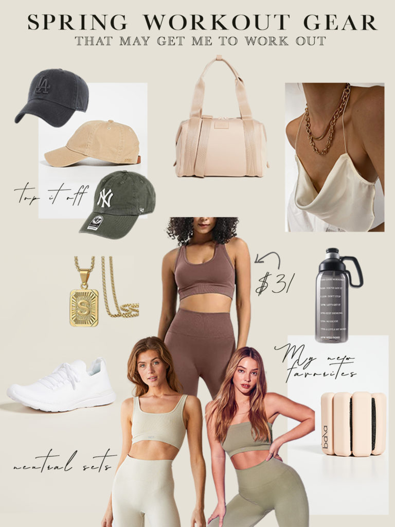 Cute spring workout clothes and accessories